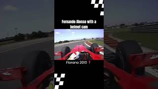 Fernando Alonso with a helmet cam Fiorano formula1 fernandoalonso f1shorts [upl. by Darin]