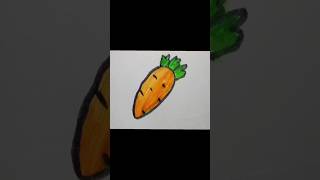 Carrot drawing easyhow to draw carrotcarrotcarrotdrawingdrawingforkidsdrawingideasvegetables [upl. by Rollins216]