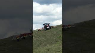 Case IH Farmall 110 C  Pöttinger Hit 881 traktor tractor caseih agrar agriculture [upl. by Imre449]