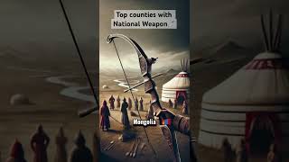 Top countries with National Weapons shorts country swordartonline arrow bow national short [upl. by Ebby435]