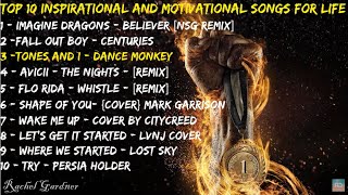 Top 10 Inspirational And Motivational Songs For Life Lyric Video  Rachel Gardner [upl. by Anivahs914]