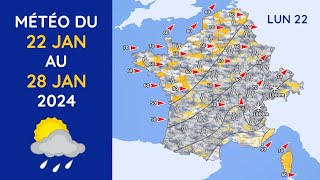 Météo du Lundi 22 au Dimanche 28 Janvier 2024 [upl. by Ohce486]