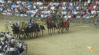 🐎 Palio di Siena 16 Agosto 2023 Oca  diretta La7 📺 Telecronaca Pierluigi Pardo 🎙️ [upl. by Aitat]