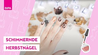 GlitzerHerbstnägel Autumn Nailart einfach selber machen mit Bloggerin Coffee amp Blush [upl. by Daukas]