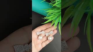 Beautiful earrings design jewellery diy earrings jewellerydesignshorts 2024 [upl. by Ititrefen]