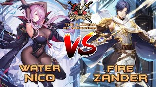 Fire Zander vs Water Nico [upl. by Rengia]