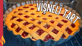 DENEMEYEN KALMASIN 💯 Kıyır Kıyır Tam Ölçülü Vişneli Tart Tarifi 🍒🥧 [upl. by Kurr]