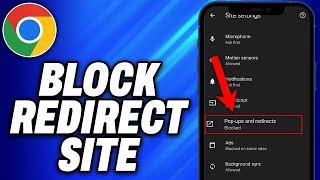 How To Block Redirect Site in Chrome Android 2024  Easy Fix [upl. by Kassandra]