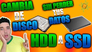 Cómo CLONAR DISCO DURO HDD a SSD 🏆 sin Reinstalar Windows CLOONEDISK 👈 [upl. by Leandre]