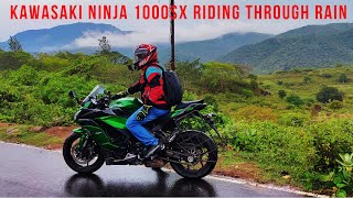 Kawasaki Ninja 1000 SX Ride in Rain Coimbatore Best Litre Class Sport Tourer [upl. by Mikah]