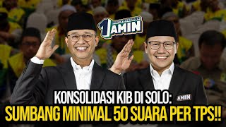 KONSOLIDASI KIB DI SOLO SUMBANG MINIMAL 50 SUARA PER TPS [upl. by Parnell617]