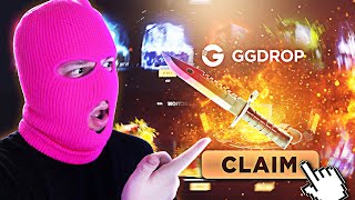 HITTING THE MOST BEAUTIFUL KNIFE IN CS2 GGDROP PROMO CODE [upl. by Atibat]