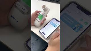 Quick guide to connecting the peak flow meter and mobile APP [upl. by Egan]