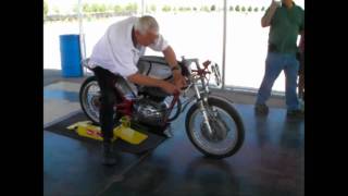 Moto Parilla 250cc vintage racer startup [upl. by Alonzo]