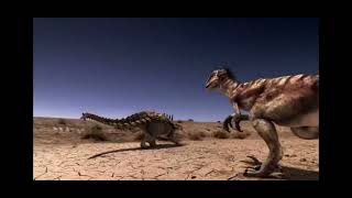 Gastonia vs Utah raptor Epic dinosaur battle [upl. by Monahan270]