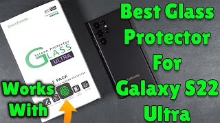 AmFilm Galaxy S22 Ultra Tempered Glass Screen Protector With Liquid Adhesive [upl. by Henri]