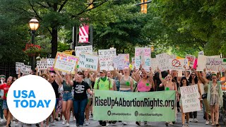 Abortionrights protesters clash with police during nationwide protests  USA TODAY [upl. by Juno]