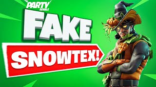 Pretending To Be Snowtex In Fortnite Party Royale [upl. by Yevre]