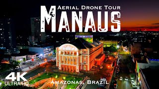 MANAUS 2023 🇧🇷 Drone Aerial 4K  Brazil Brasil Amazonas [upl. by Nnylidnarb]