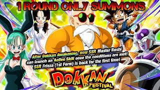 1 round and tickets Summoning for the new Master Roshi DBZ Dokkan Battle [upl. by Aynek]