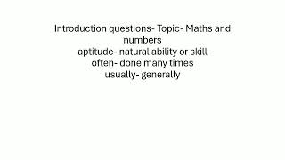 IELTS SPEAKING Introduction questions Topic Maths and numbers with answers VIDEO163 [upl. by Aubigny]