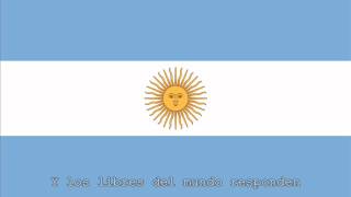 National Anthem of Argentina Instrumental with lyrics [upl. by Strader531]