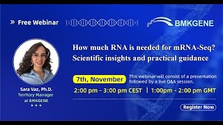 15min webinar series how much RNA is really needed for RNA seq [upl. by Eixela]