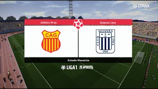 Atlético Grau vs Alianza Lima ● Clausura Liga 1 2024 ● PES 2021 [upl. by Arihay]