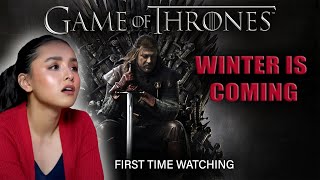 WINTER IS COMING Game of Thrones 1X1 Season 1 Episode 1 Reaction  First Time Watching [upl. by Aneeuqal]