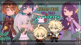 The Archons react to the Traveler  XiaoTher  Genshin Impact  Gacha Club  WeebWobble💙💘 [upl. by Berke631]