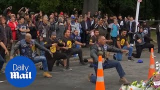 New Zealand’s Black Power perform emotional haka in tribute [upl. by Duyne]