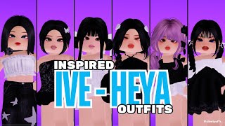 IVE  HEYA INSPIRED ROBLOX OUTFITS WITH CODES FOR BLOXBURG BERRY AVENUE BROOKHAVEN ETC [upl. by Keriann309]