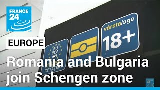 Romania and Bulgaria join Europe’s Schengen travel zone • FRANCE 24 English [upl. by Wolford]