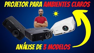 PROJETOR PARA AMBIENTES CLARO 3 modelos  Acer e BenQ [upl. by Tymothy706]