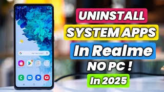 Remove BLOATWARE from ANY REALME PHONE Without Root Uninstall System Apps [upl. by Larimor]