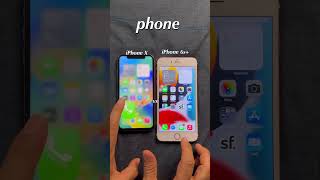 iPhone x vs iPhone 6s [upl. by Thinia]