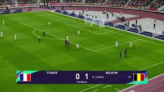 PES 2021 Gameplay  France  Belgique  Ligue des Nations 2024 [upl. by Wojak]