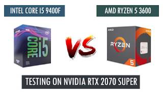 R5 3600 vs i5 9400F  RTX 2070 Super  Benchmarks Comparison [upl. by Dijam]