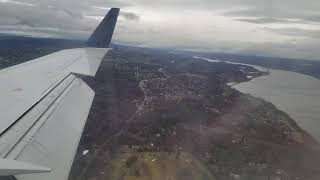 272020 Landing at Stewart Intl RWY27 [upl. by Apilef]