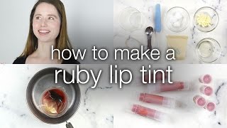 How to Make DIY Ruby Lip Tint [upl. by Adnole296]