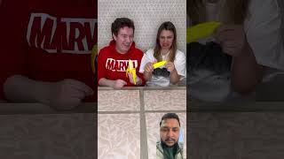 Real banana vs fake banana challenge banana funny comedy remixmagic shorts [upl. by Ammann]