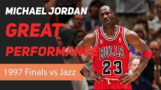 Michael Jordan 1997 NBA Finals Great Performance [upl. by Iramaj]