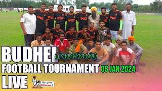 LIVE Budhel Ludhiana Football Tournament 08 Jan 2024 [upl. by Neona]