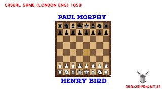 Henry Bird vs Paul Morphy Brilliant Battle with the Philidor Defense [upl. by Sadnac771]