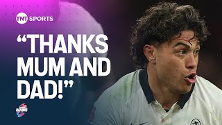 Caleb Muntz reacts as Fiji make Test history in Cardiff as they condemn Wales to 10th straight loss [upl. by Keg]