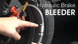 How to bleed your motorcycle brakes easy using a one way valve  1 person operate [upl. by Annez]