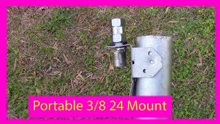 A Homebrew Portable Mount for Hamstick Antennas [upl. by Alyekahs]