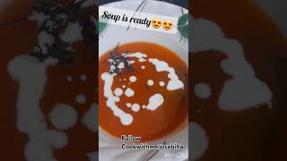 Healthy tomato soup😋😋tomatosouptomatosouprecipefoodcookwithmesabiha [upl. by Bonns848]