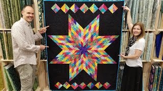 FREE PATTERN  One Jelly Roll  Lone Star Quilt [upl. by Zandt22]