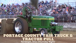 Randolph Ohio  Portage County Fair Truck amp Tractor Pull 2023 Thursday Night [upl. by Nylssej]